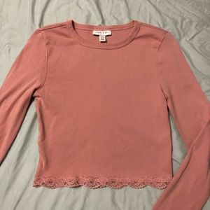 Topshop Lace Long Sleeve